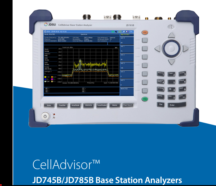 JDSU / VIAVI CellAdvisor JD745B / JD785B family reference